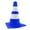 blue Dome, variant on Traffic Cone Hat Costume Accessory Party Hat Felt Fabric for Halloween Masquerade Themed Events for Adults