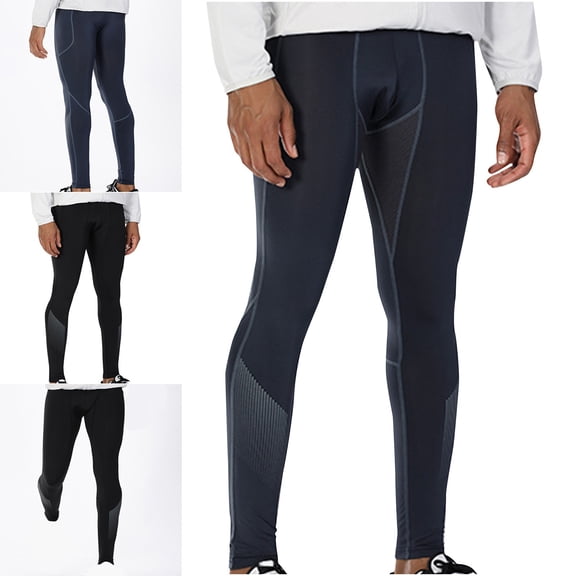 SGFCWSX Men's High-Elastic Quick-Dry Training Pants Compression Fit Yoga Gym Tights for Sports and Athletic Performance Black Size 2XL