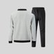 thumbnail image 4 of Ceisia Men's Regular Fit Waffle Knit Baseball Collar Jacket & Jogger Pants Set | Casual Outdoor Two-Piece Outfit Gifts, 4 of 5