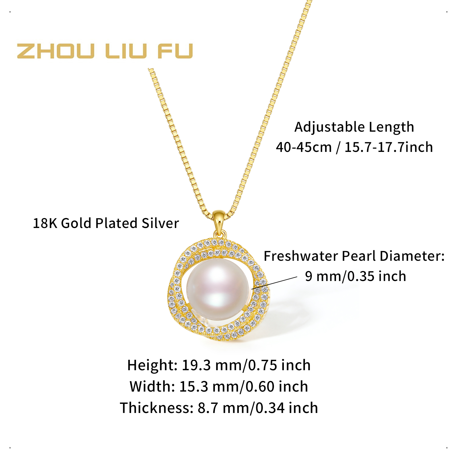 ZHOU LIU FU Mystery Jewelry for Women S925 Sterling Silver Pendant Necklace Blind Box, Dainty Jewelry Birthday Valentine’s Day Gift for Women Girlfriends