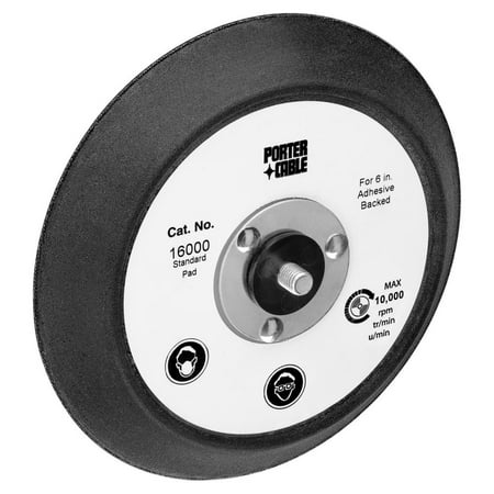 UPC 039404109767 product image for Porter Cable Standard Adhesive-Backed Pad  6 in dia  5/16 in-24 Thread Shaft - 1 | upcitemdb.com