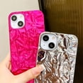 thumbnail image 3 of Case for iPhone 11 Pro,Shiny Luxury Designer Tin Foil Pleated Electroplated Sparkly Silicone Slim Fit Soft TPU Protective Glossy Phone Case for Girls Women for iPhone 11 Pro 5.8 inch (Rose), 3 of 9