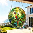 thumbnail image 4 of Stained Glass Style Suncatcher Window Hanging Acrylic Puzzle Ornament 8 Inch Decorative Sun Catcher Bird Scenery Art Home Wall Decor 1 Pack, 4 of 6