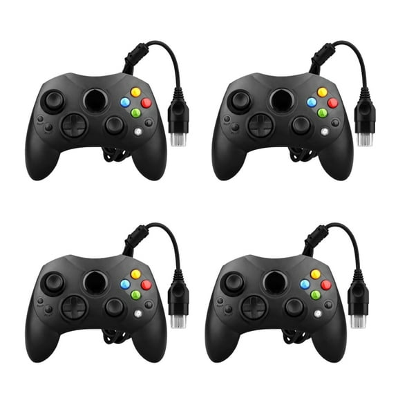 Pack 4 Controles Para Xbox Clasico Negro, Colores Cristal
