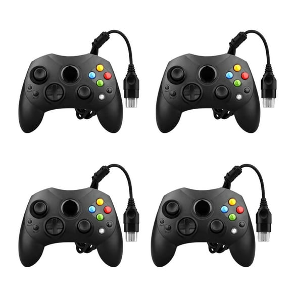 Pack 4 Controles Para Xbox Clasico Negro, Colores Cristal