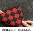 thumbnail image 6 of Red Black Checkerboard Checkered Pattern Door Rugs,Washable Non Slip Door Mats Indoor,Decorative Door Mats,Entry Mat Indoor for Entrance,Bedroom,Kitchen,Bathroom,16"x24", 6 of 6