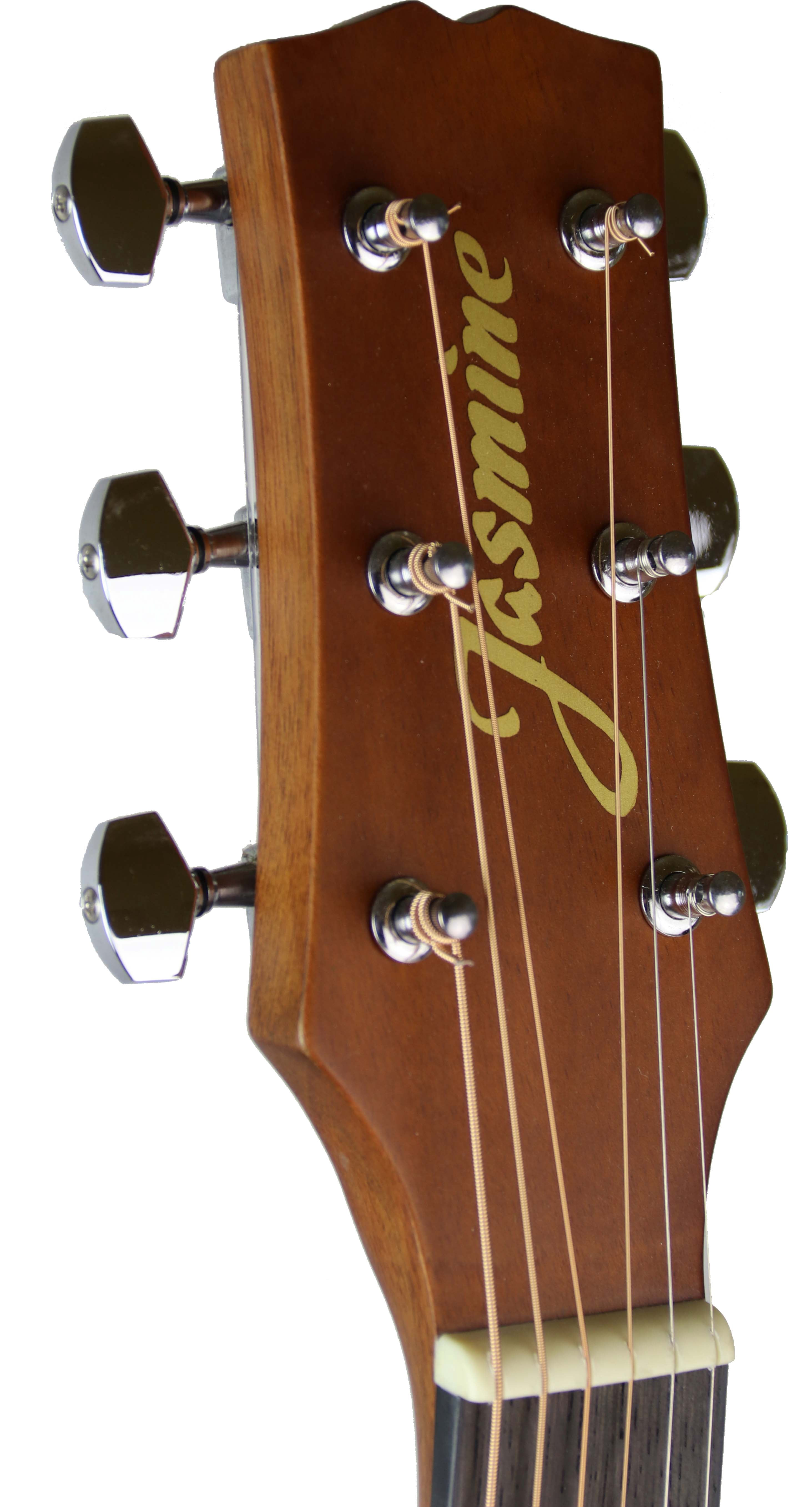 Jasmine S35 Dreadnought Acoustic Guitar Bundle with Hard Case, Strings, Tuner, Strap, Picks, Instructional Book, DVD, and Austin Bazaar Polishing Cloth, Matte Sunburst