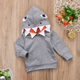 thumbnail image 4 of Veste à Capuche Requin Décontractée pour Garçons Tout-Petits avec Poches, 4 of 5