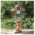 thumbnail image 2 of Solar Lantern Outdoor 20" Golden, Vintage Garden Lights LED Powered, Pathway Yard Patio Decor - 1 Pack, 2 of 6