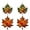 Red 2PCS & Green 2PCS, variant on CY5O5ee Maple Leaf Suncatcher for Window Hanging Fall Ornaments Pendant for Fall Winter Thanksgiving Window Wall Acrylic Maple Leaves Hanging Ornament 2PCS