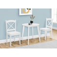 thumbnail image 1 of Monarch Specialties I 1321 - Dining Table, 30" Round, Small, Kitchen, Dining Room, White Veneer, Wood Legs, Transitional, 1 of 5