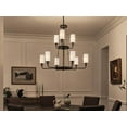 thumbnail image 5 of 9 Light 2-Tier Chandelier In Homestead Style-37.25 Inches Tall And 39.75 Inches Wide-Natural Brass Finish    -Traditional Installation Kichler, 5 of 7