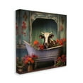 thumbnail image 4 of Stupell Industries Cow in Vintage Floral Tub Animals & Insects Painting Gallery Wrapped Canvas Art Print Wall Art, 24 x 24, 4 of 8