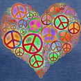 thumbnail image 3 of CafePress - Peace Sign Hear T Shirt - Womens Tri-blend T-Shirt, 3 of 4
