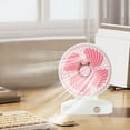thumbnail image 4 of Blueek Portable 3-Speed USB Rechargeable Mini Fan, Compact Handheld & Desktop Cooling Fan for Home and Outdoor Use, Pink, 4 of 6