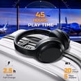 thumbnail image 4 of TREBLAB Z7 Pro - Auriculares híbridos con cancelación activa de ruido, audio Signature aptX-HD, orejeras de espuma viscoelástica, plegables, reproducción de 45 horas, Bluetooth 5, carga rápida, auricu, 4 of 5