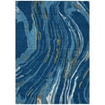 thumbnail image 2 of Addison Rugs Chantille Indoor/Outdoor Transitional Swirls Navy Washable Rectangle Rug, 3' x 5', 2 of 6