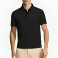 thumbnail image 4 of Men's Short Sleeve Polo Shirt Nylon Shirt Summer Shirts Cool, 4 of 7