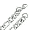 thumbnail image 2 of Men's 11.5mm Chunky High-Polished Stainless Steel Flat Figaro Chain Necklace, 24 inches, 2 of 7