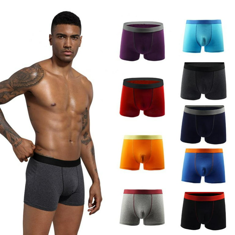 Mens Boxer Briefs Underwear for Men Pack, Breathable Comfortable with  Stretch 