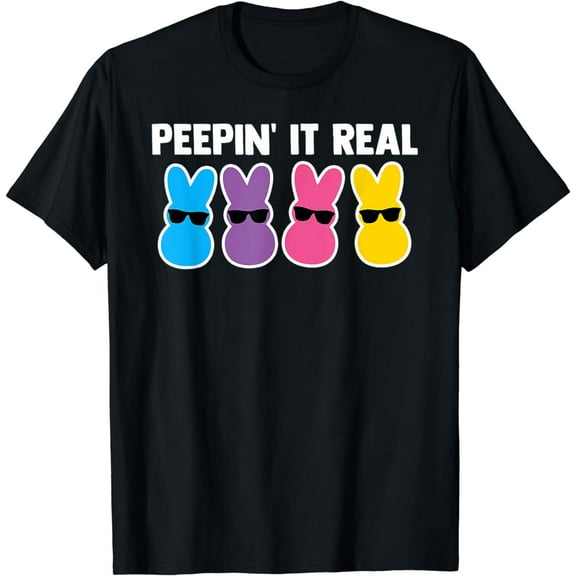 Peepin' It Real Bunny Candy Egg Hunt Happy Easter Women T-Shirt