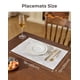 thumbnail image 4 of Juego de 12 manteles individuales Leetaltree, blancos, resistentes al calor y antideslizantes, 4 of 9