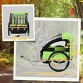 thumbnail image 3 of Aosom 2-Seat Kids Child Bicycle Trailer, Green, 3 of 10