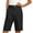 A267-Black, variant on Bermuda Shorts for Women High Waisted Pleated with Belted Waist and Cuffed Hem Solid Color Casual Office Wear