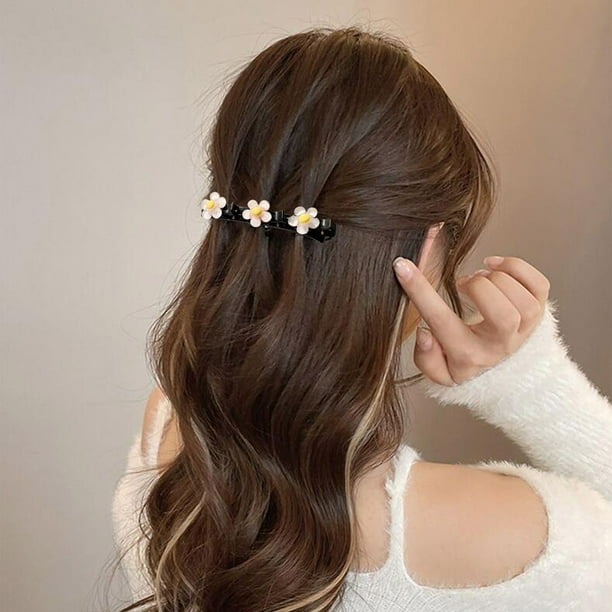 Pinzas para el cabello para mujeres, pinzas para el cabello para peinar Xiaoxiangfeng, horquilla para el flequillo, horquilla para la frente, tocado para cabello roto lateral, horquilla de red, pinza