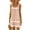 Khaki, variant on Summer Fashion Beach Dresses for Womens 2025 Plus Size Casual Printed Round-Neck Sleeveless Loose Knee-Length Dress