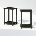 thumbnail image 5 of Furinno Simplistic Compact Bedside Table, Nightstand, Espresso/Black, Set of 2, 5 of 7