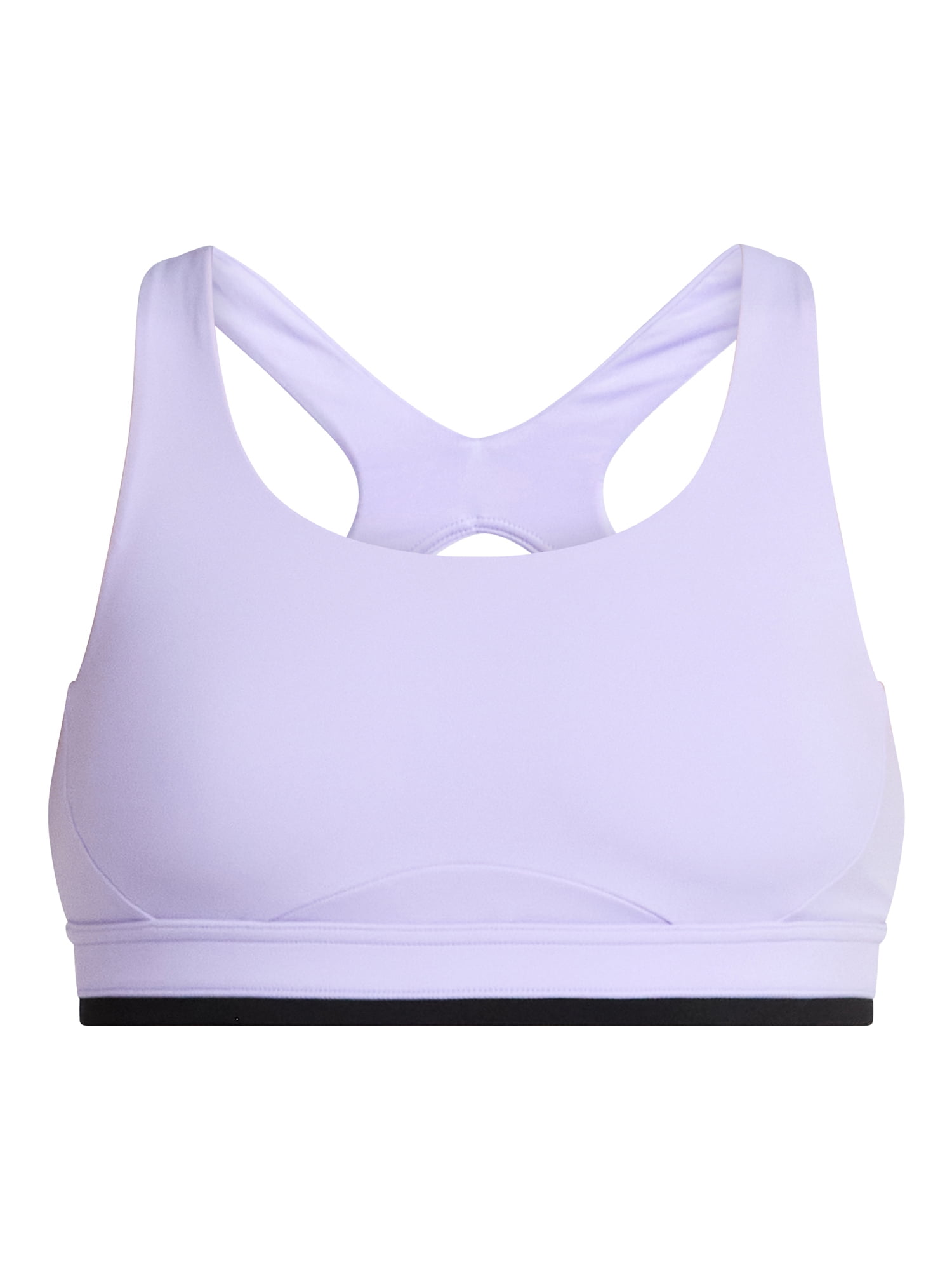Avia Women's Medium Support Open Back and Contrast Tipping Sports Bra, XS-XXXL