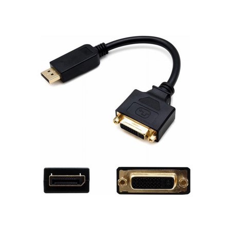 UPC: 0821455047736 | DisplayPort 1.2 Male to DVI-I (29 pin) Female Black Active Adapter For Resolution Up to 1920×1200 (WUXGA)