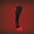 thumbnail image 1 of CSX X200 15-20 mm High Athletic Compression Sock, Red & Black - Small, 1 of 4
