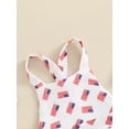 thumbnail image 5 of Bagilaanoe 4th of July Newborn Baby Girl Boys Rompers Print Short Sleeve Bodysuit 6M 12M 18M 24M Infant One Piece Short Jumpsuit for Independence Day, 5 of 7