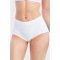 thumbnail image 3 of 247 Frenzy Women's Essentials Mopas PACK OF 6 Laser Cut No Show Seamless Solid Brief Panty, 3 of 6