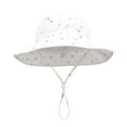 thumbnail image 4 of Toddler Boy Sun Hat Adjustable Baby Toddler Summer Fruit Print Cotton Breathable Bucket Hat Vacations Beach Sun Protection Hat Kids Sun Hats WH2 1 Years-3 Years, 4 of 4