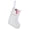 White#U, variant on Zmeidao Monogram Christmas Stocking, 8 Inches Small Embroidered Letter Knit Green White Christmas Stocking for Family Holiday Decorations and Xmas Tree Fireplace, T