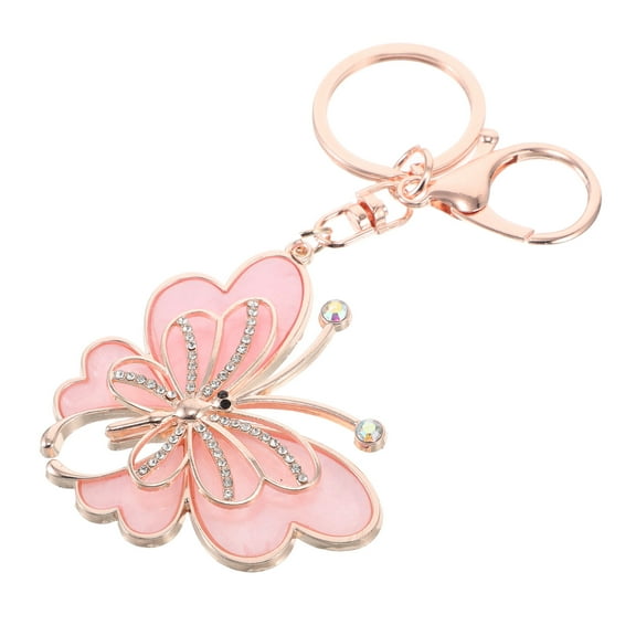 RENACLIPY 1 Pcs Creative Keychain Bag Key Ring Women Zinc Alloy Butterfly Shape Handbag Charm Fashionable