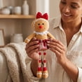 thumbnail image 6 of Dalxymotic Christmas Gingerbread Ornaments, Decorative Wooden Bead Figurines, European Toy Decorations, Christmas Decorations Indoor Outdoor Winter Decor for Home, Mantel, Shelf, 6 of 7