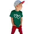 thumbnail image 7 of KVPLBQFD Girls Short Sleeve T Shirt Toddler Trendy Heart Print Top Cute Aesthetic Shirts for Kids Multi Colors Summer Tee Tops Comfortable Clothes for Tweens Girl, 7 of 7