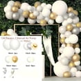 thumbnail image 4 of Balloon Garland Arch Kit with White Gold Color,135 Pieces for Wedding, Graduation, Birthday, Party Decorations,Baby Shower, 4 of 6