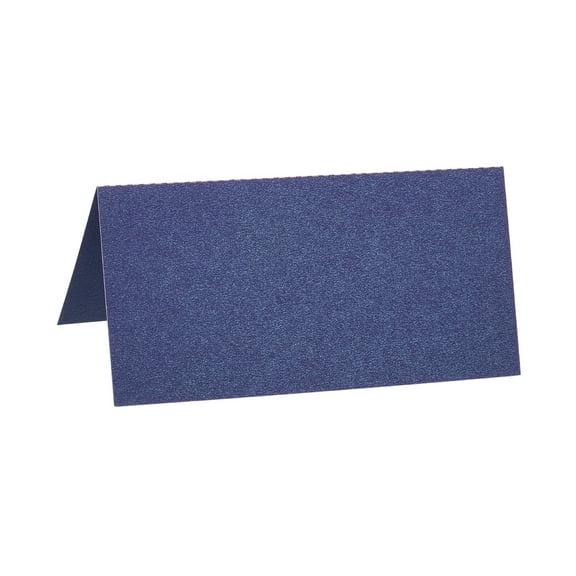 Uxcell Table Name Place Cards,25 Pack Favor Decor Foldable Blank Card, Blue