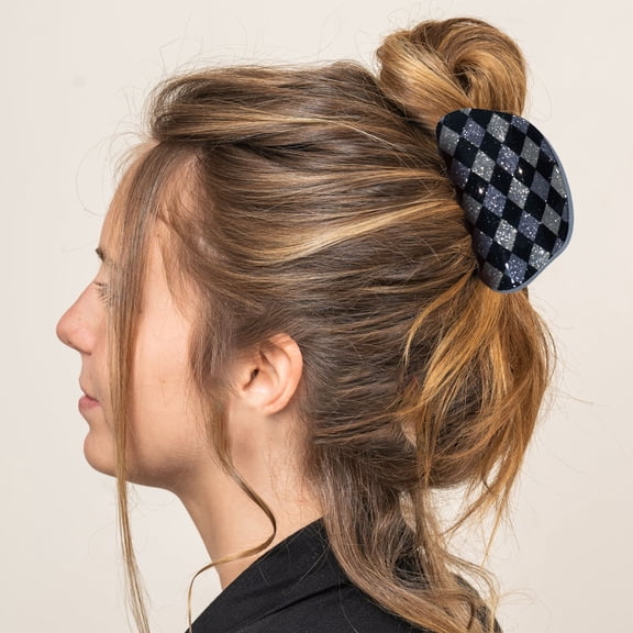 Elegant Plaid Hair Clip for Women Stylish Non- Barrettes Fashion Hair Accessories Trendy Hairpins for Daily Use