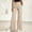 01-Beige, variant on Women's High Waisted Wide Leg Pants, Elastic Waist Seamed Front Trousers with Pockets, Casual Loose Fit Flowy Dress Pants for Work Office Daily Wear 05-Navy XL