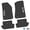 Black w/ White insert, variant on Flextread Floor Mats for 18-24 Jeep Wrangler JL 2-Door - Mopar Licensed Factory Fit - Black w/ White Jeep Wave Insert - 100% Made in USA