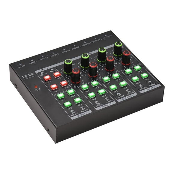 Sound console,Knob With 5v 4 Channel Adjustable Knob With Tv Mobile Studio Amp Adjustable Audio Portable Amp Channel Stereo Amp Stereo Audio Amp Mewmewcat Amp Amp Amplifier Siuke Audio Amp Amp