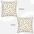 thumbnail image 3 of Fotbe Colorful Insect1 Pattern Velvet Decorative Throw Pillow Covers with Elegant Piping, Soft Plush Cushion Cover for Sofa, Bed, Car, Office-16"x16", 3 of 8