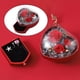 thumbnail image 5 of Caja organizadora de joyas con flores preservadas que nunca se marchitan para el Día de San Valentín rojo, 5 of 9