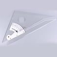 thumbnail image 2 of Abbracc Acrylic Drafting Triangle Ruler Adjustable Plain Edge Scale Rulers Metric Sketch, 2 of 6